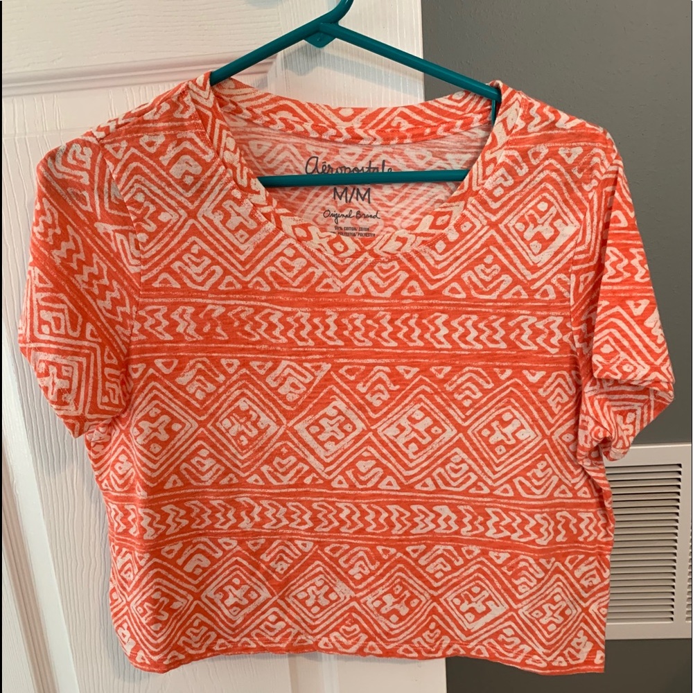 Peach crop top